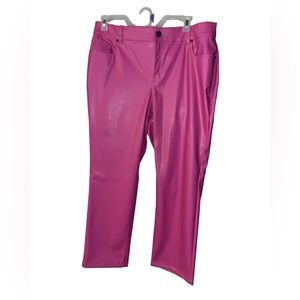 Women’s Pink Leather Pants 18/20